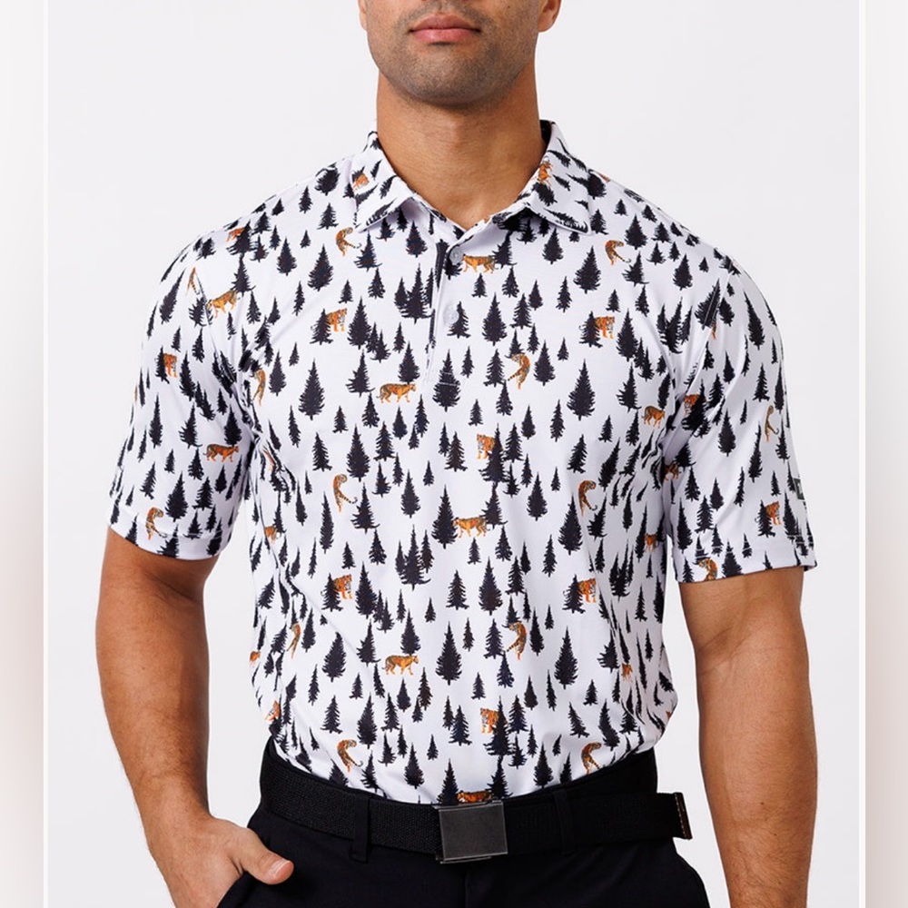 NWT | Waggle | Tiger in the Woods‎ Polo | XXL
